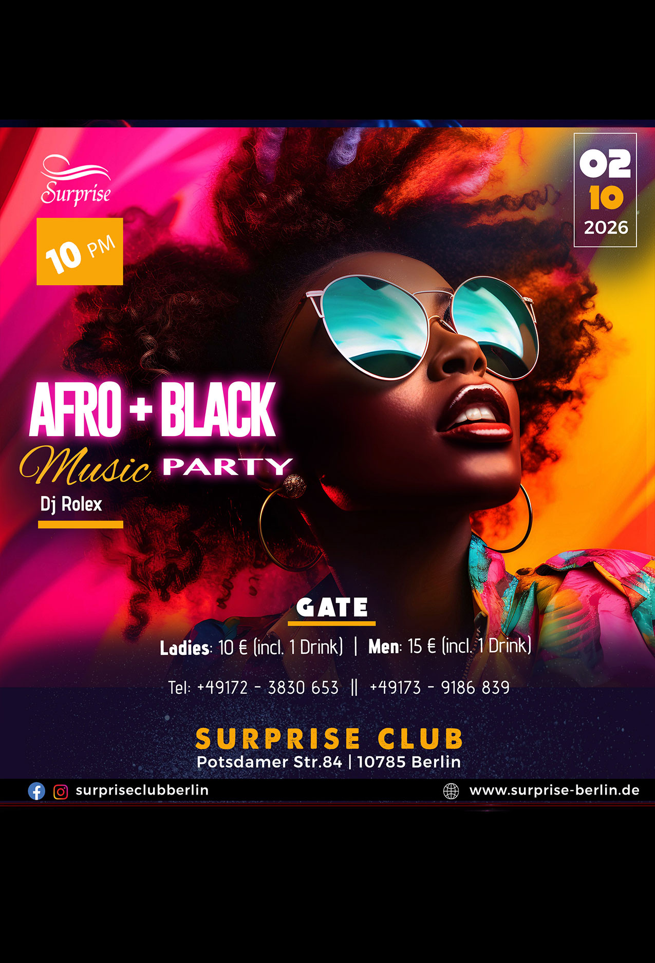 Party berlin, Hip Hop, RnB, Afrobeat, Dancehall Party in Surprise Club and Disco Berlin
