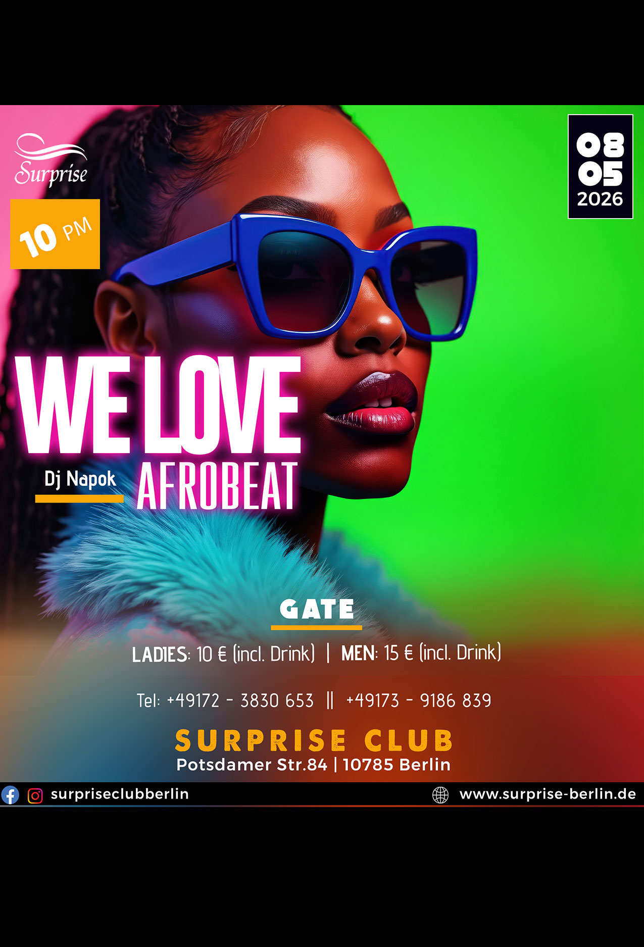 Party berlin, Hip Hop, RnB, Afrobeat, Dancehall Party in Surprise Club and Disco - free entry for ladies