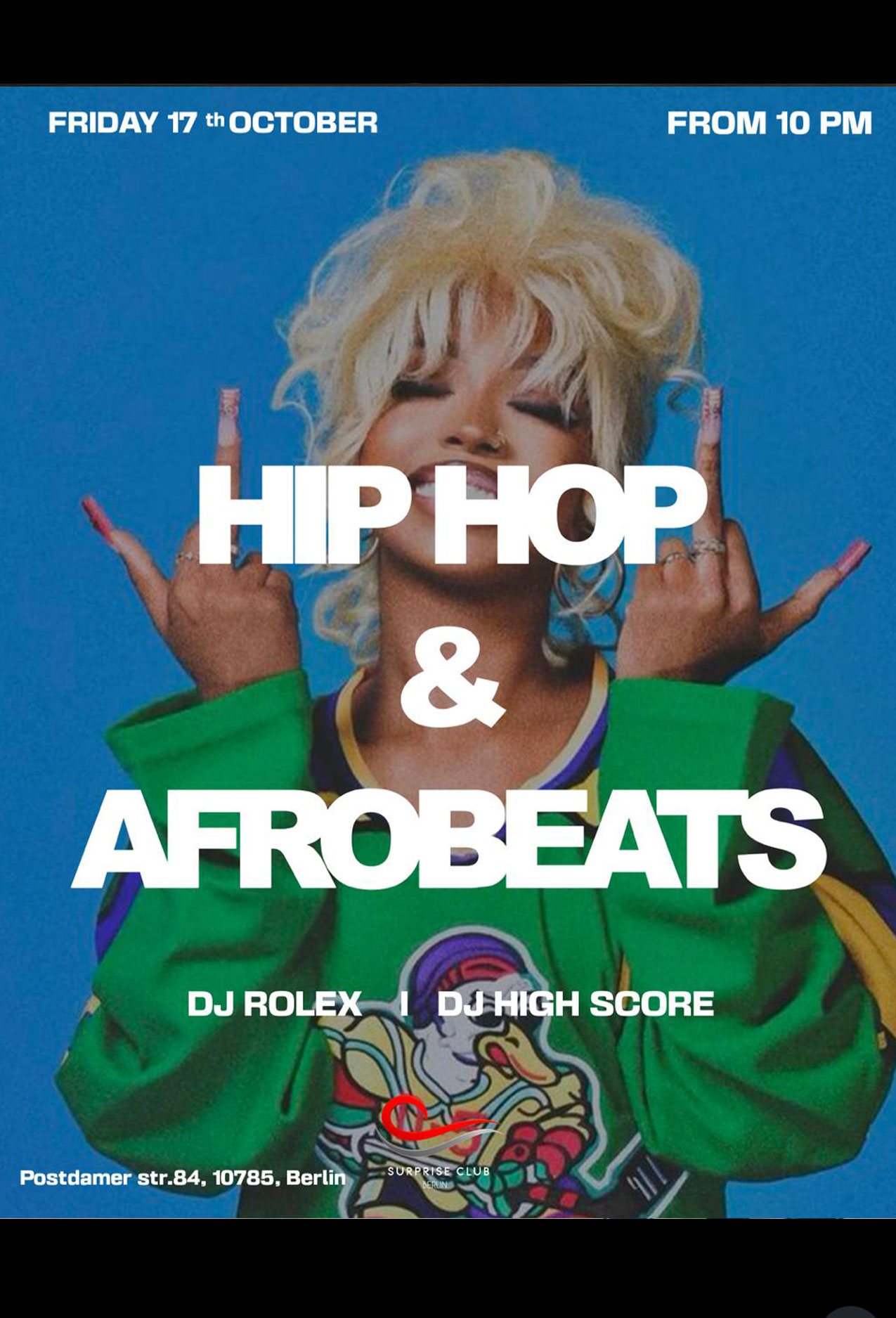 Party berlin, Hip Hop, RnB, Afrobeat, Dancehall Party in Surprise Club and Disco - free entry for ladies