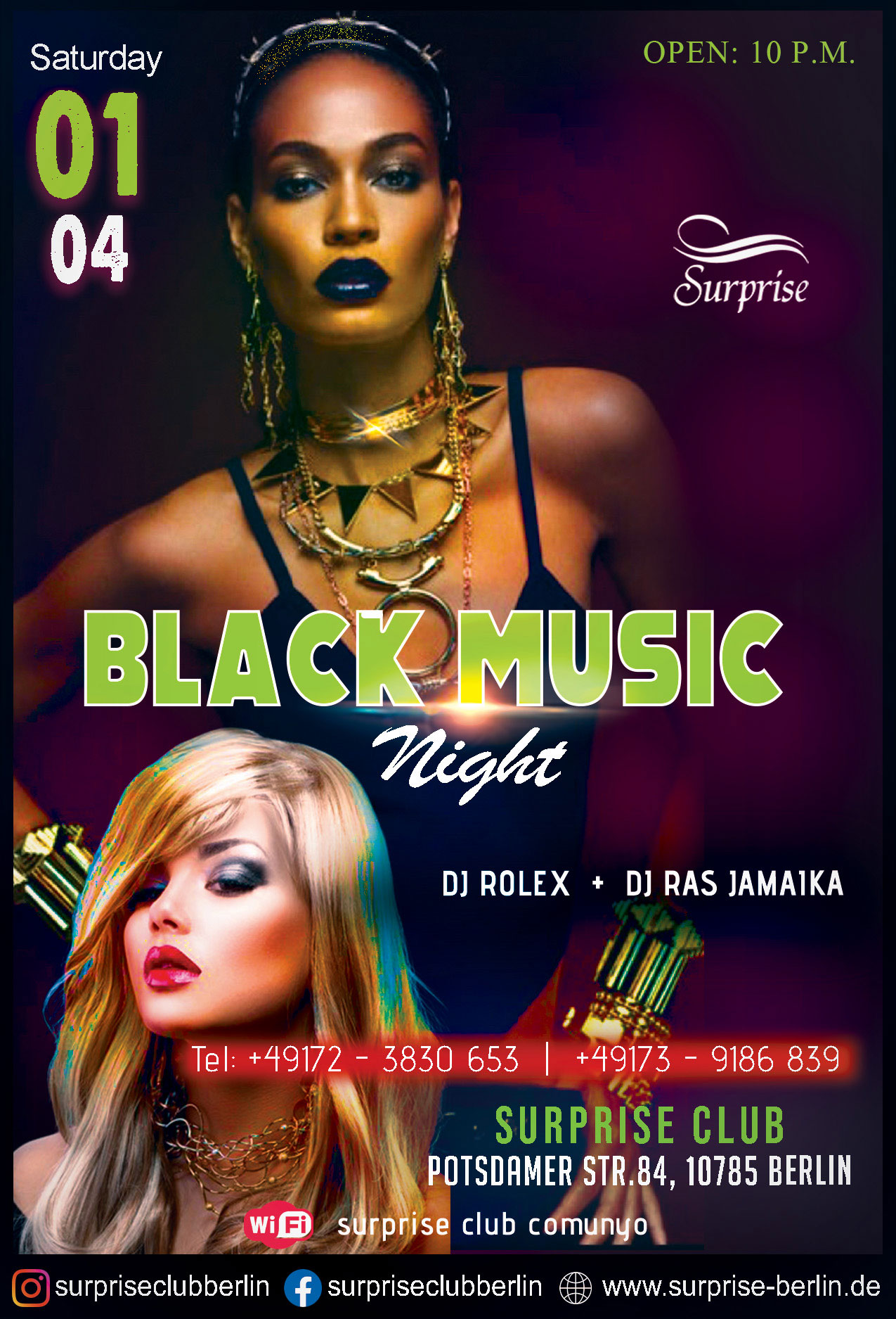 Black music party in Surprise night club Berlin,night life Berlin